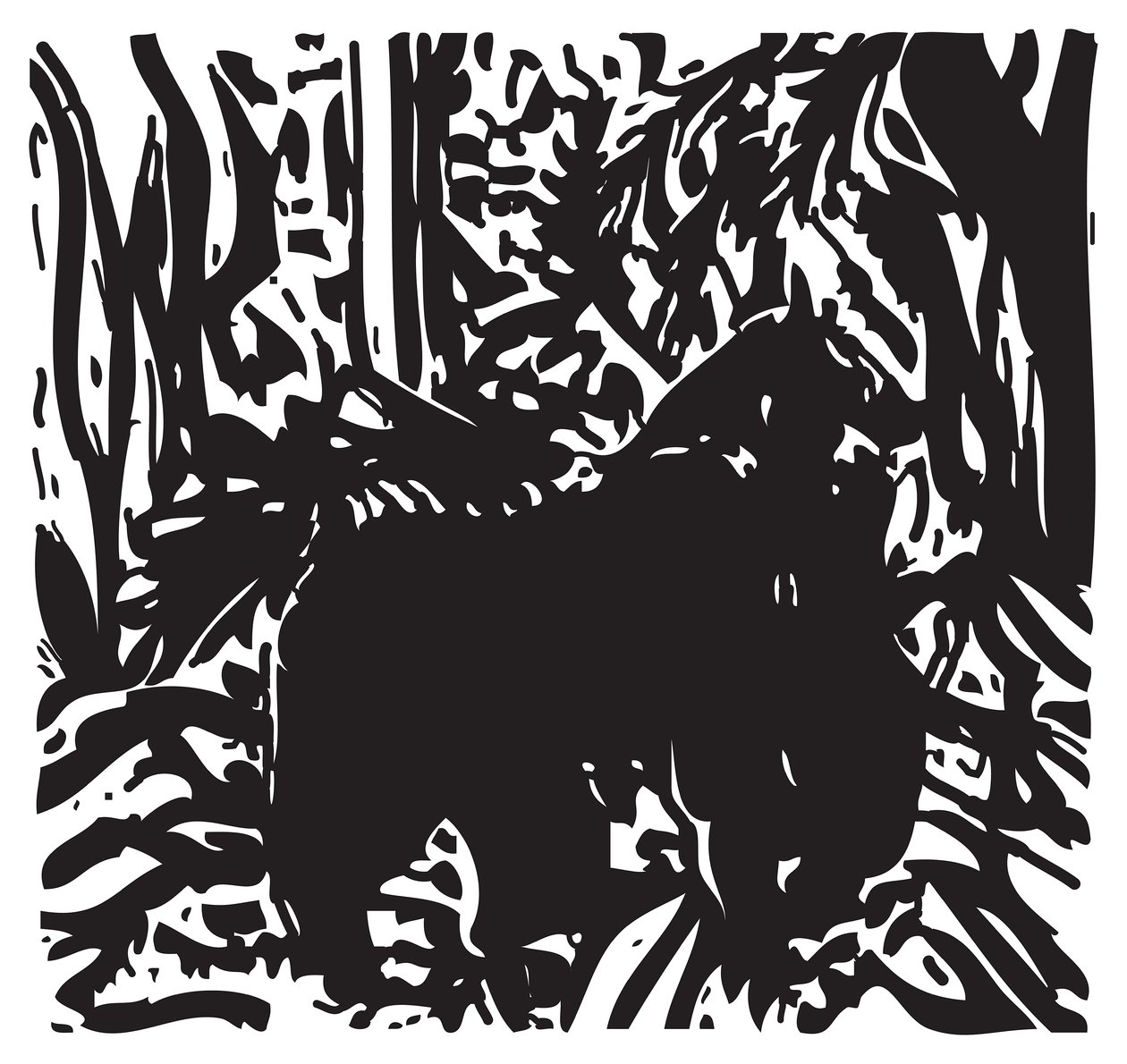 Gorilla in Jungle by Gerhardt Isringhaus