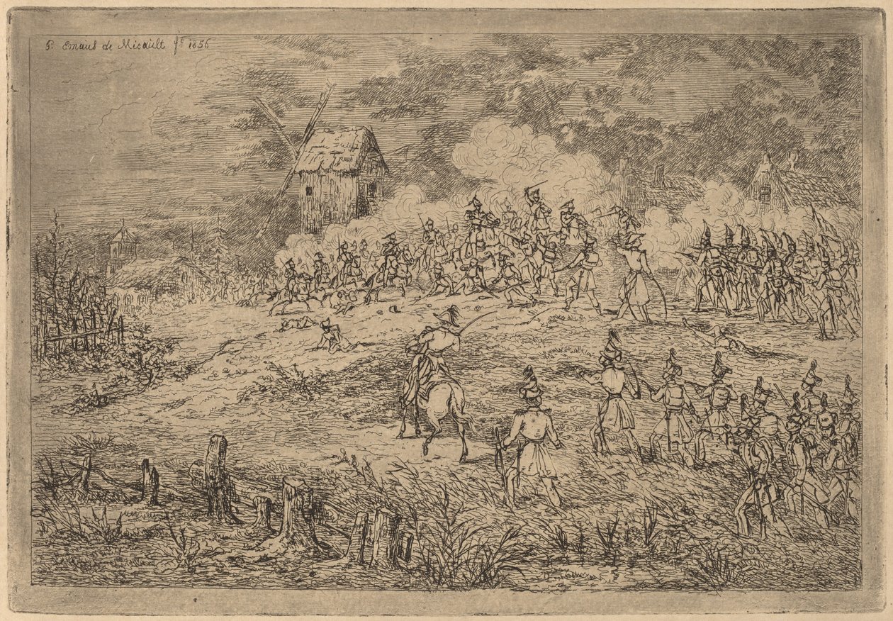 Charge of the Cavalry by Gerhardus Emaus de Micault