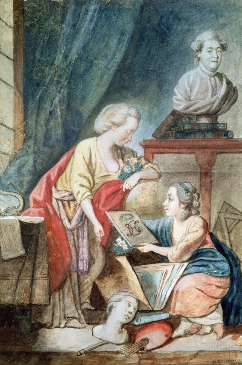 The Necker Family in 1780 by Germaine Necker