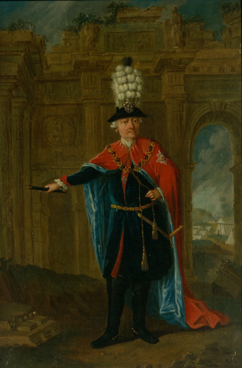Frederick the Great Dressed in the Costume of the Order of the Black Eagle by German School