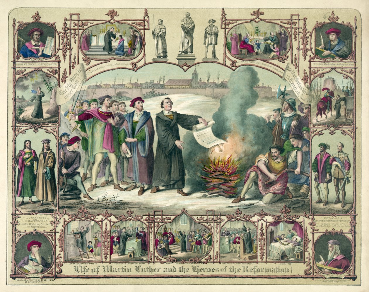 Life of Martin Luther and Heroes of the Reformation!, published 1874 by German School