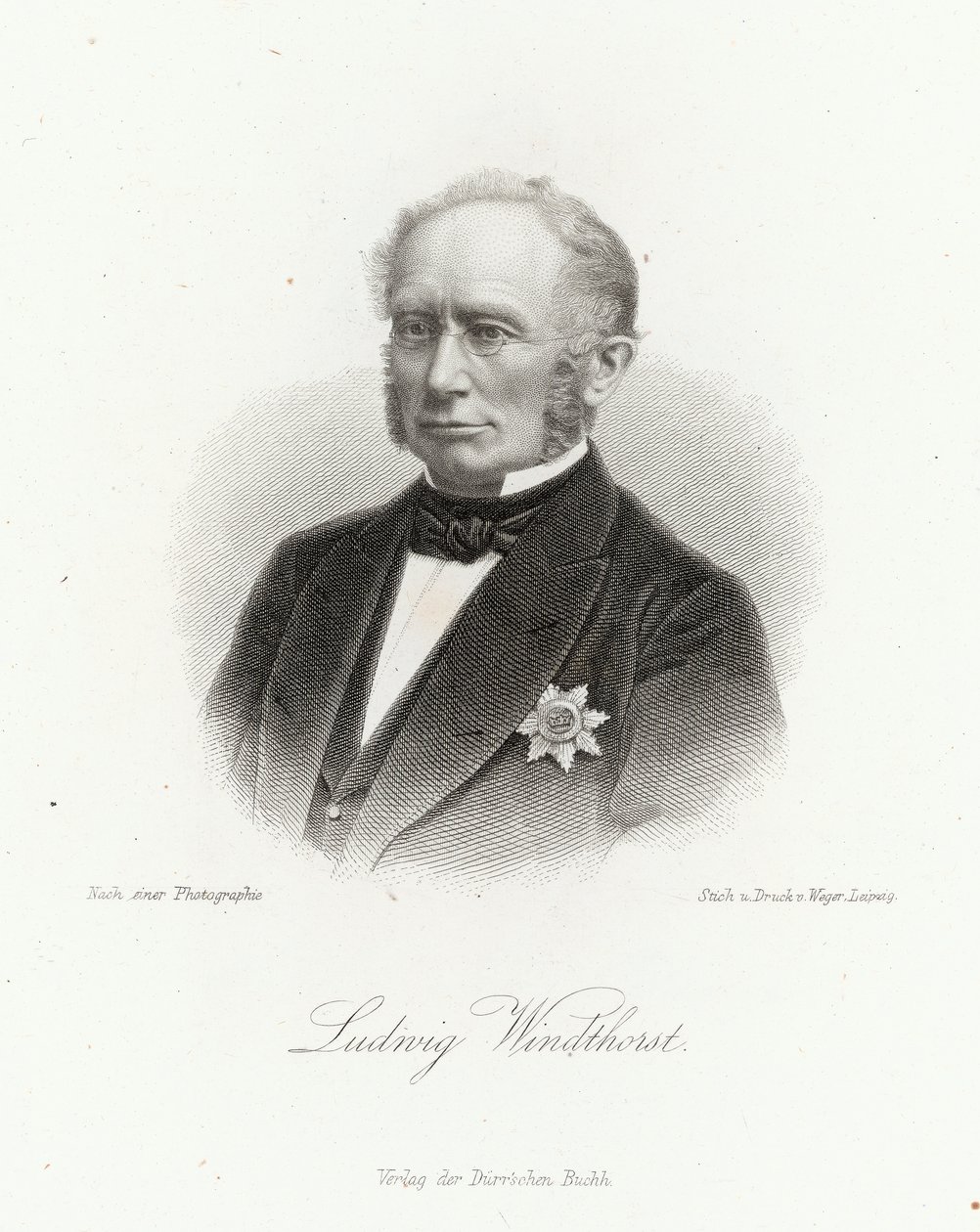 Ludwig Windthorst (1812-91) in the 