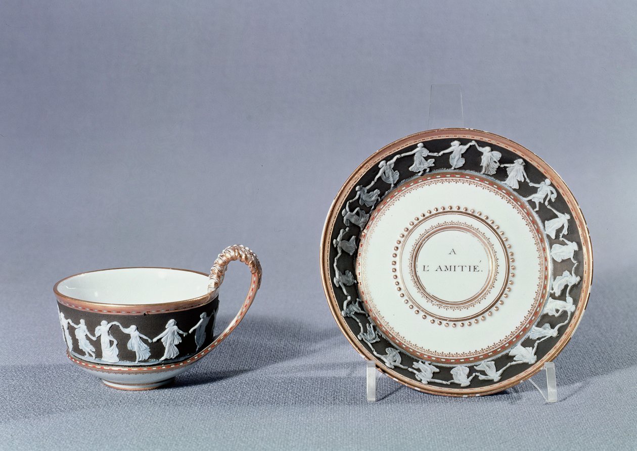 Meissen cup and saucer, late 18th century by German School