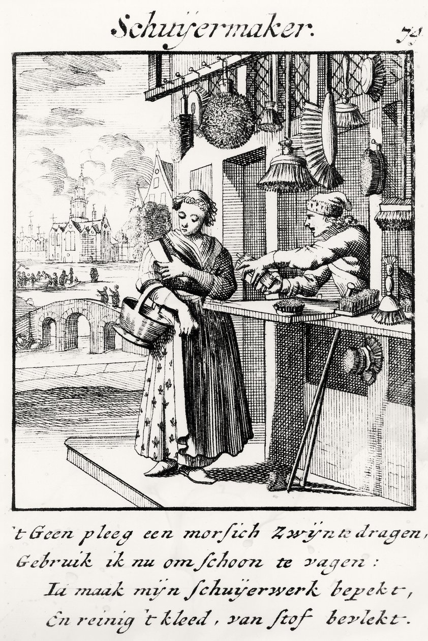 The Brush Maker by German School