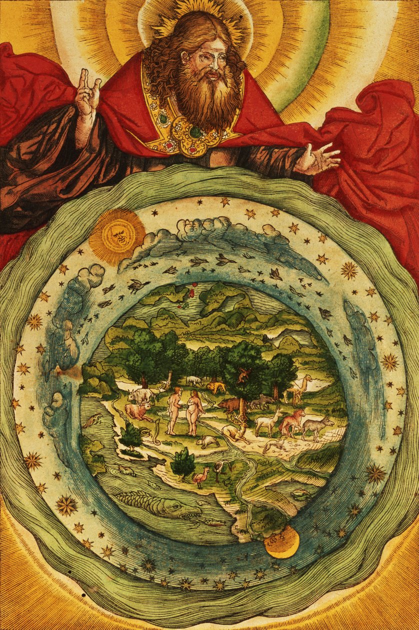 The Creation, from the Luther Bible, c.1530 by German School
