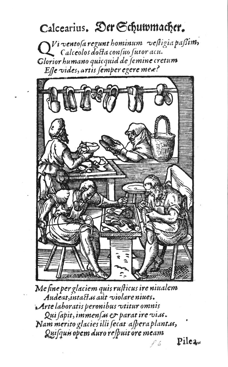 The Shoemaker by German School