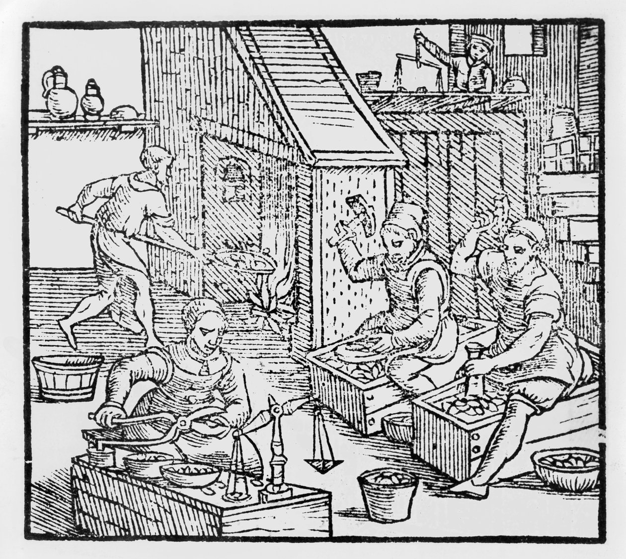 Women Blacksmiths by German School