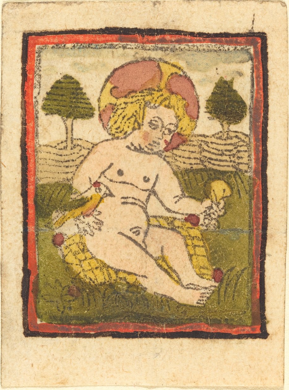 Christ Child with Bird by German 15th Century