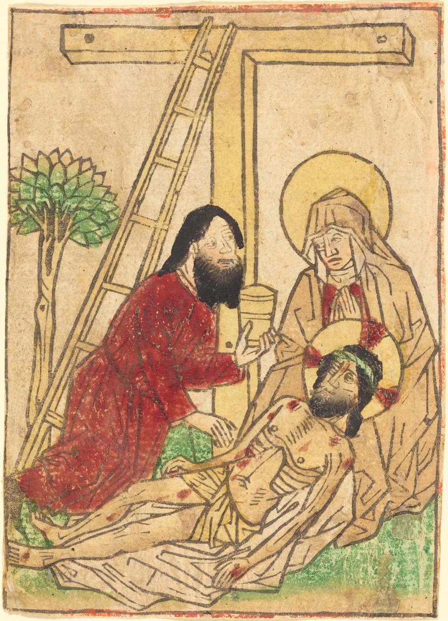 Pietà with Saint John by German 15th Century