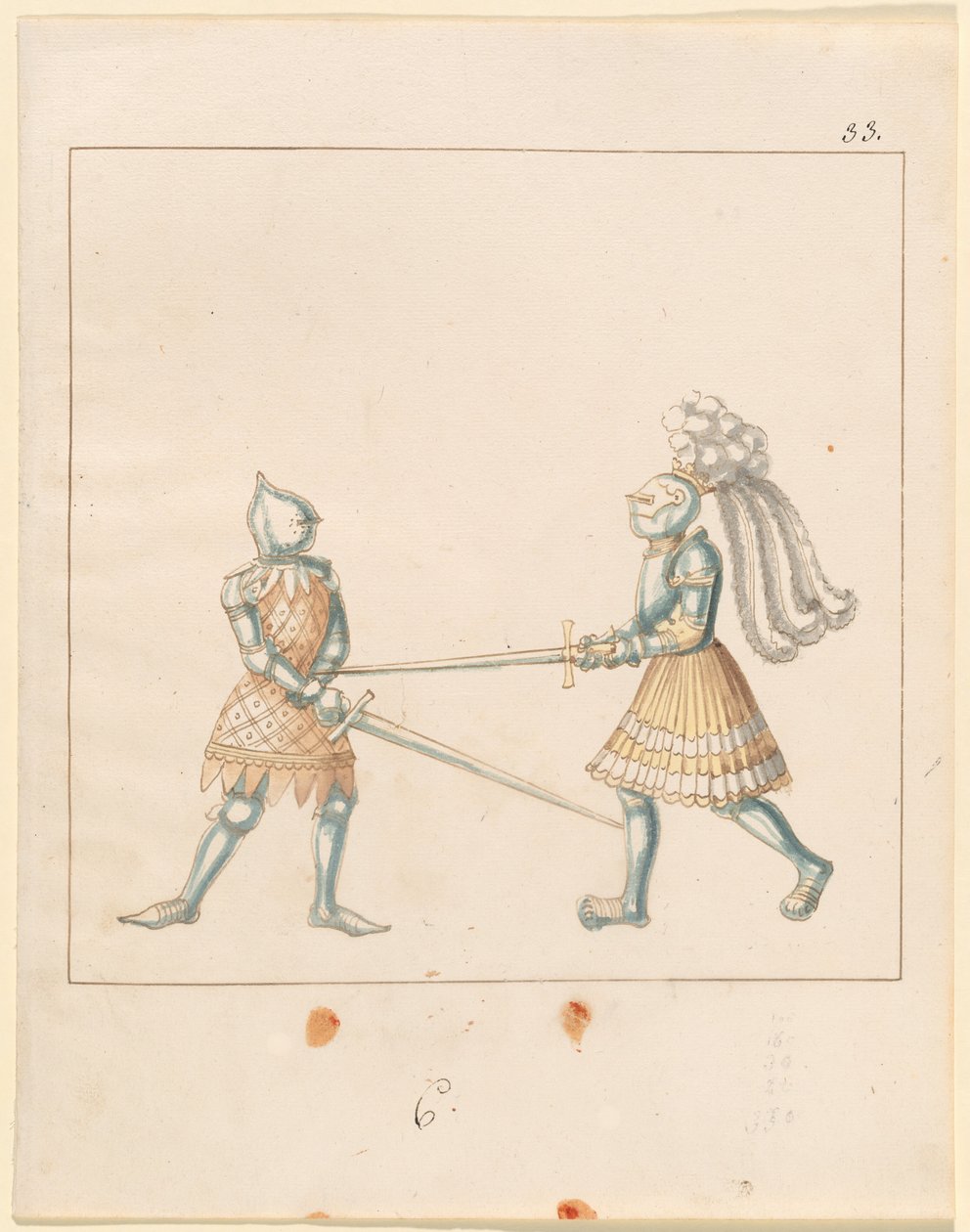 Freydal, The Book of Jousts and Tournament of Emperor Maximilian I: Combats on Foot (Jousts)(Volume III): Plate 163 by German 16th Century