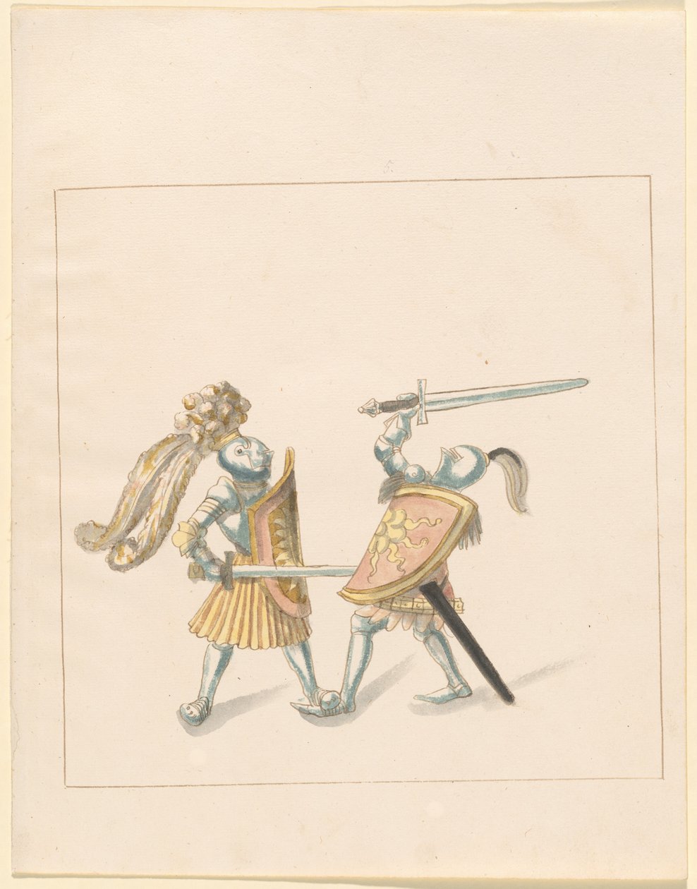 Freydal, The Book of Jousts and Tournament of Emperor Maximilian I: Combats on Foot (Jousts)(Volume III): Plate 161 by German 16th Century