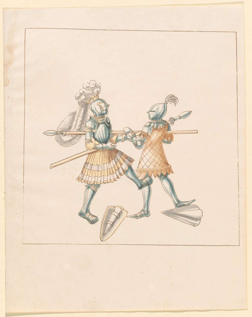 Freydal, The Book of Jousts and Tournament of Emperor Maximilian I: Combats on Foot (Jousts)(Volume III): Plate 151 by German 16th Century