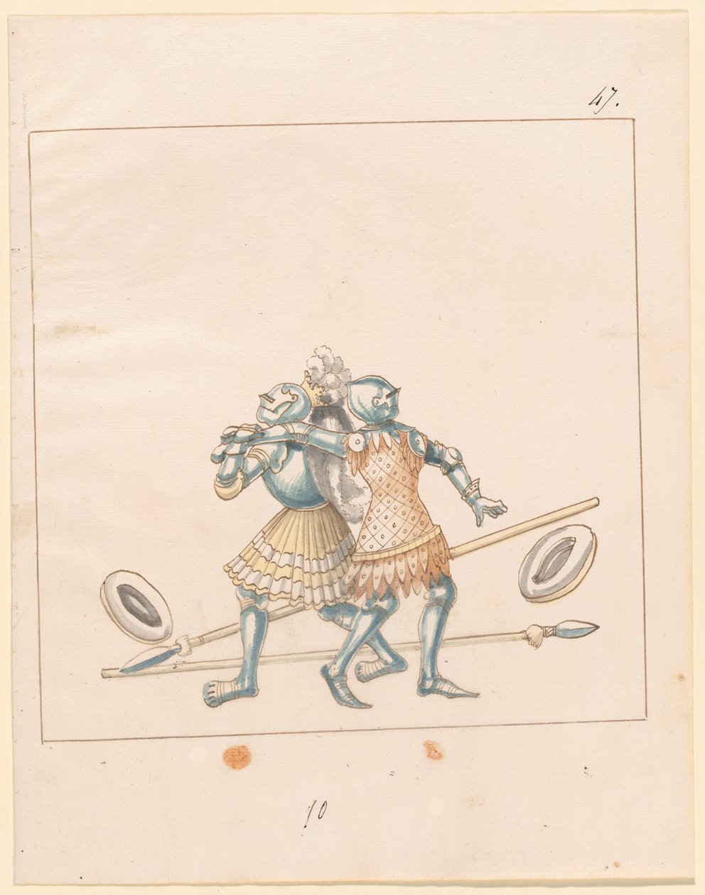 Freydal, The Book of Jousts and Tournament of Emperor Maximilian I: Combats on Foot (Jousts)(Volume III): Plate 152 by German 16th Century