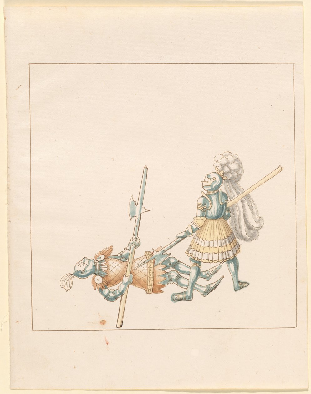 Freydal, The Book of Jousts and Tournament of Emperor Maximilian I: Combats on Foot (Jousts)(Volume III): Plate 145 by German 16th Century
