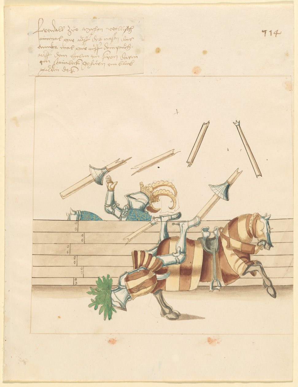 Italian Joust of Peace by German 16th Century