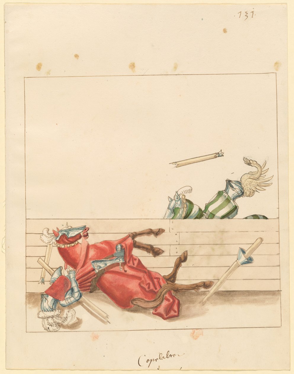 Italian Joust of Peace by German 16th Century