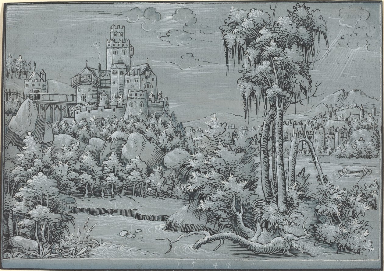 Landscape with a Castle by German 16th Century