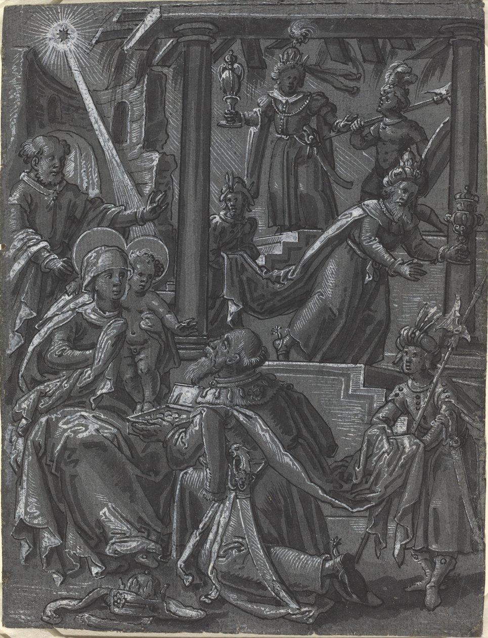 The Adoration of the Kings by German 16th Century