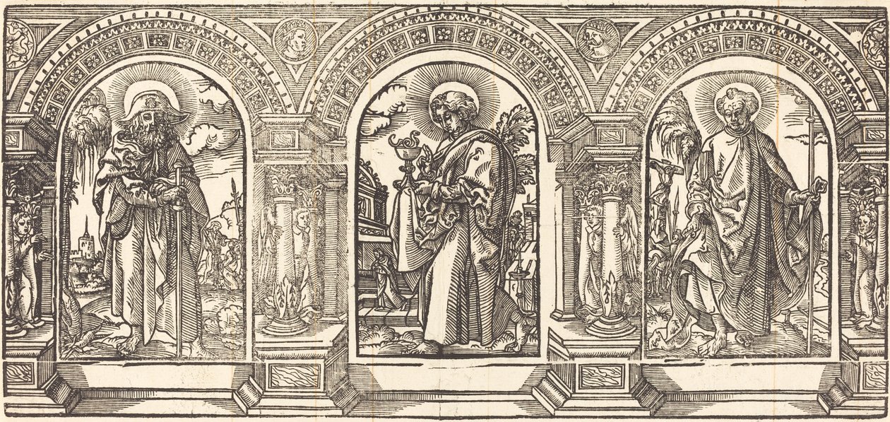 Christ and His Disciples III by German 16th Century after Martin Schongauer