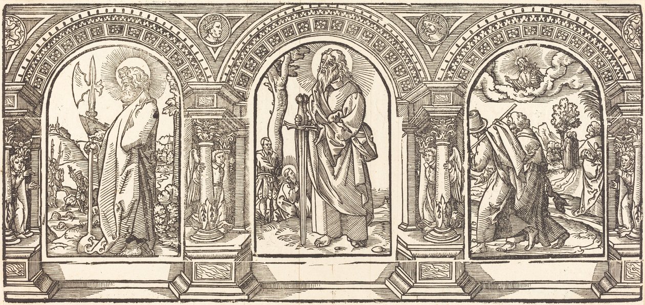 Christ and His Disciples V by German 16th Century after Martin Schongauer