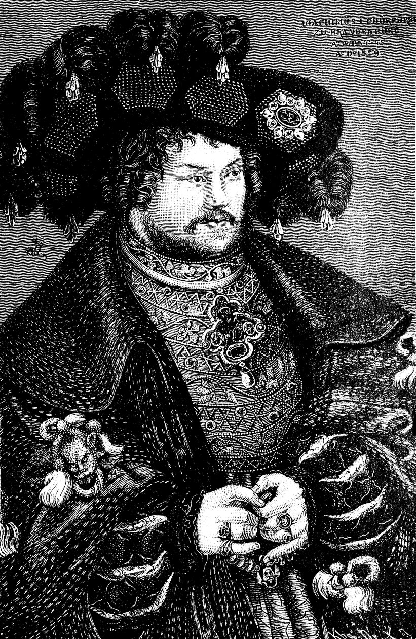 Portrait of Joachim I Nestor, Elector of Brandenburg (detail) by German Master