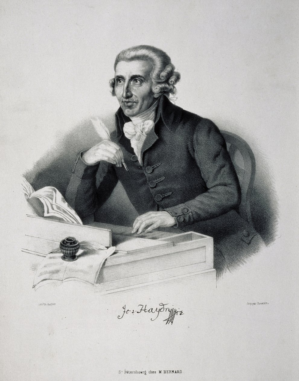 Portrait of the Composer Joseph Haydn by German Master