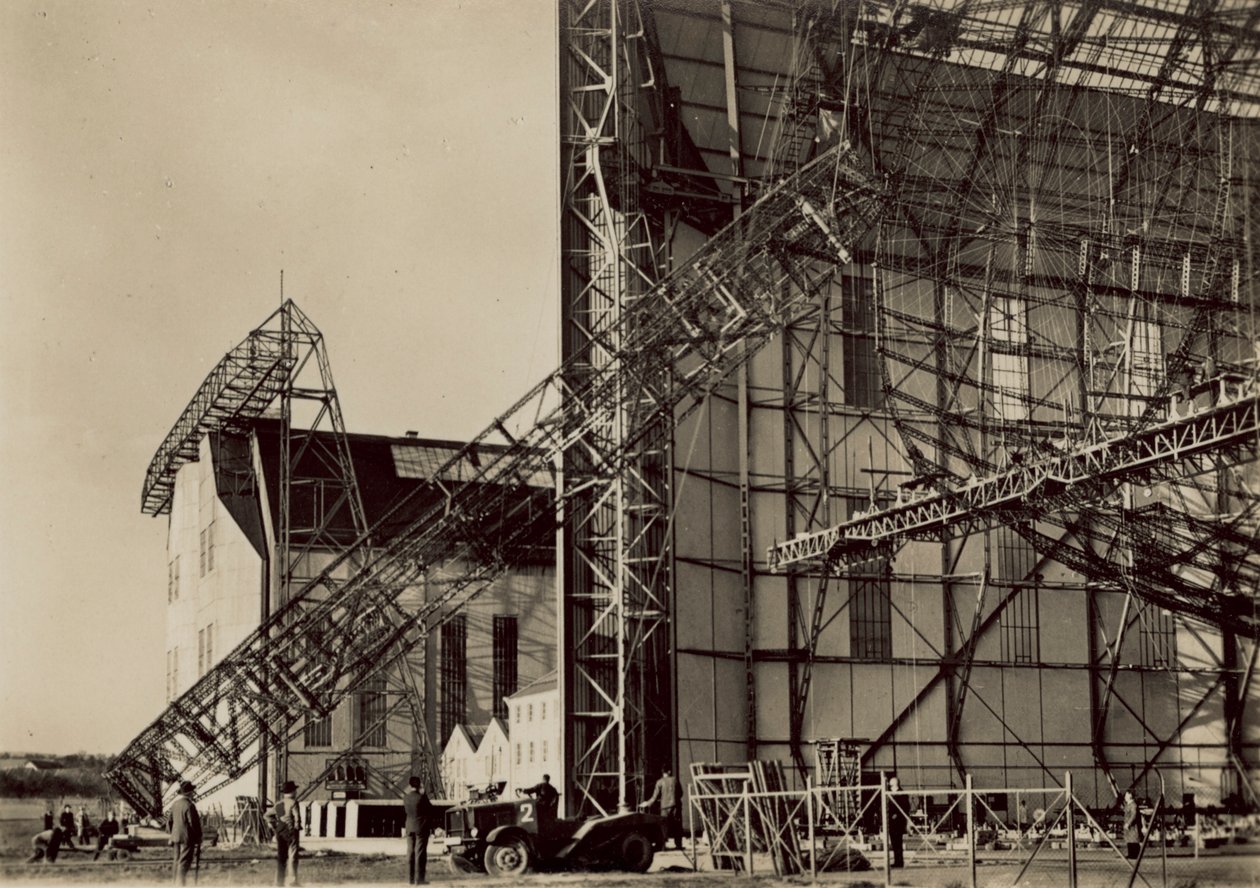 Airship LZ 130 Under Construction by German Photographer