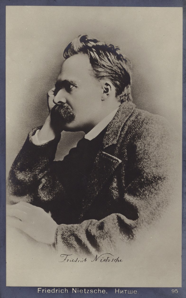 Friedrich Nietzsche (1844-1900), German Philosopher and Writer by German Photographer