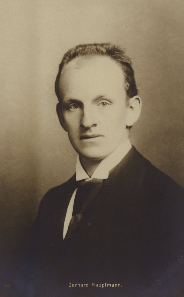 Gerhard Hauptmann (1862-1946), German Dramatist and Novelist by German Photographer