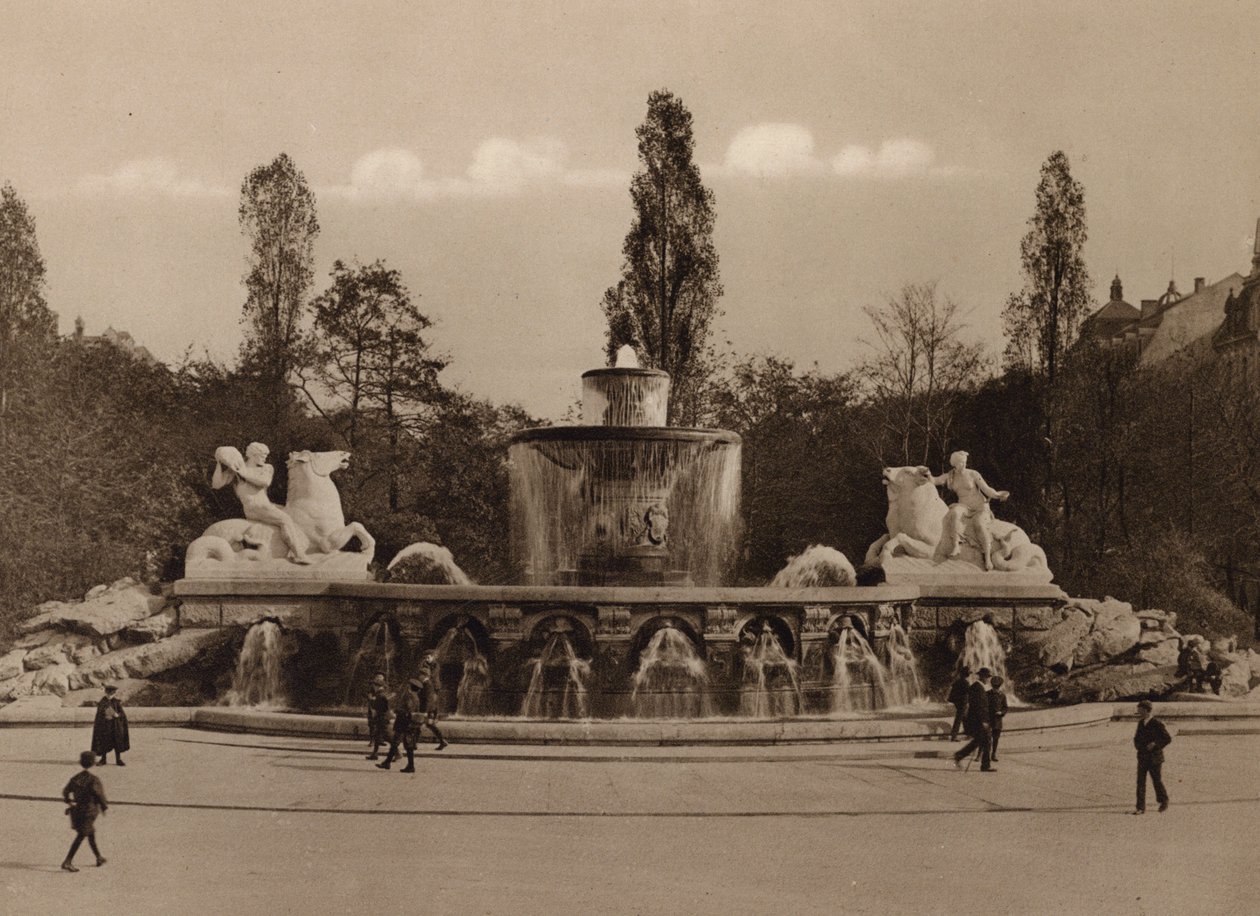 Munich: Wittelsbacher Fountain by German Photographer
