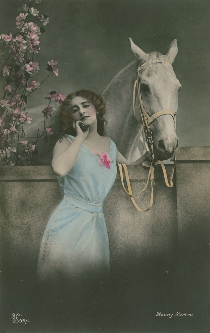 Postcard of German Film Star Henny Porten, Sent in 1913 by German Photographer