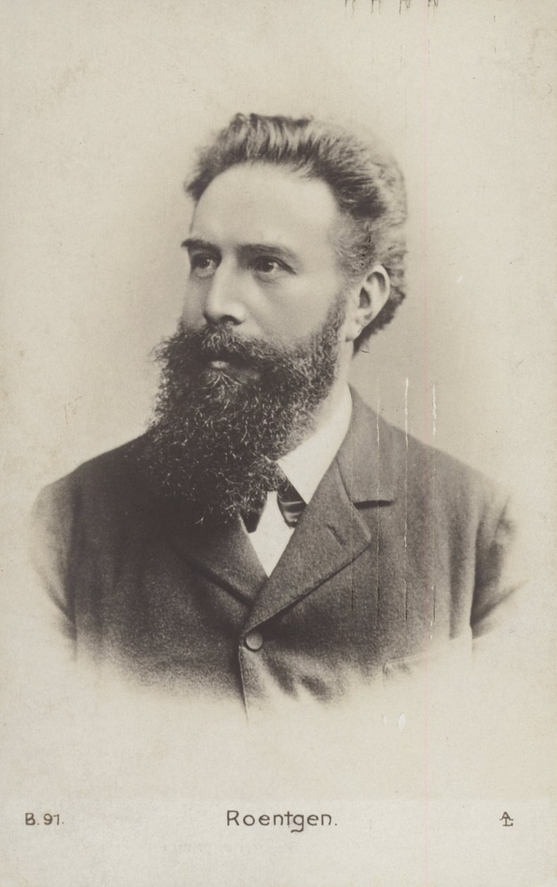 Wilhelm Roentgen (1845-1923), German Physicist by German Photographer