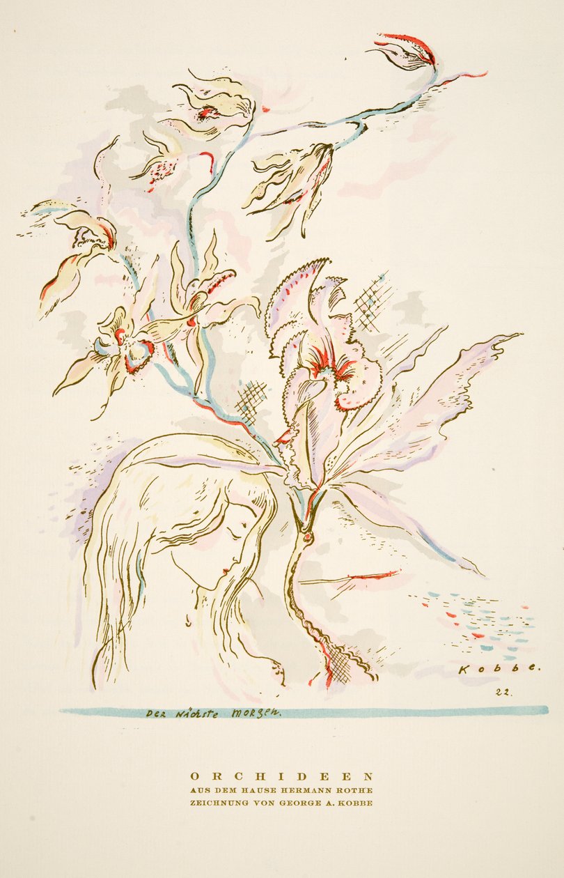 Advertisement Orchideen aus dem Hause Hermann Roth from Styl, pub. 1922 by German School