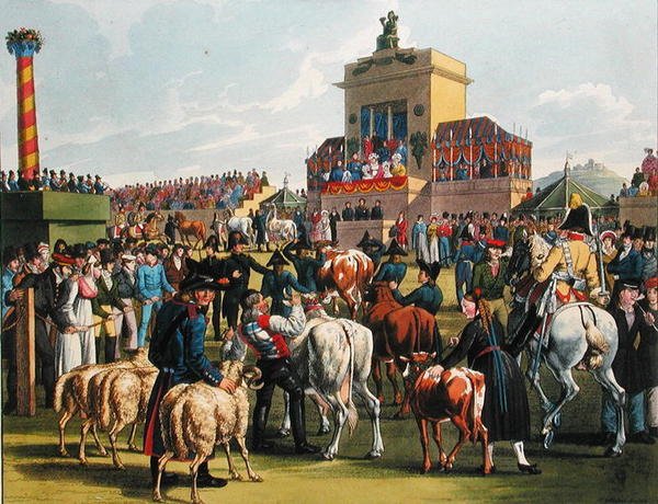 Agricultural Show in Cannstadt, Wurtemberg by German School