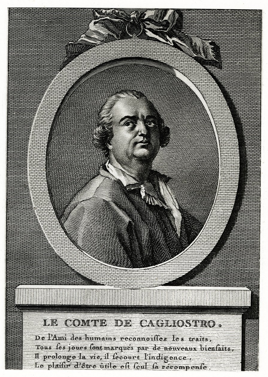Alexander Count Cagliostro by German School