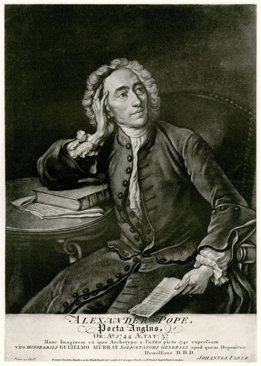 Alexander Pope by German School