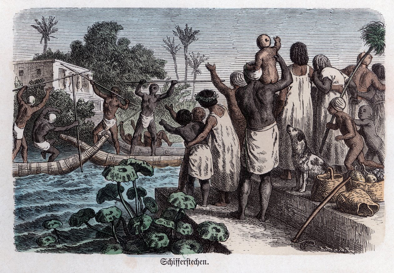 Ancient History. Egypt. Water Games by German School