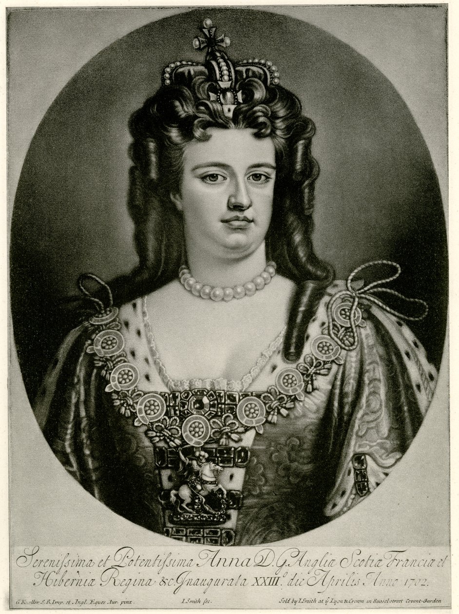 Anne, Queen of England by German School