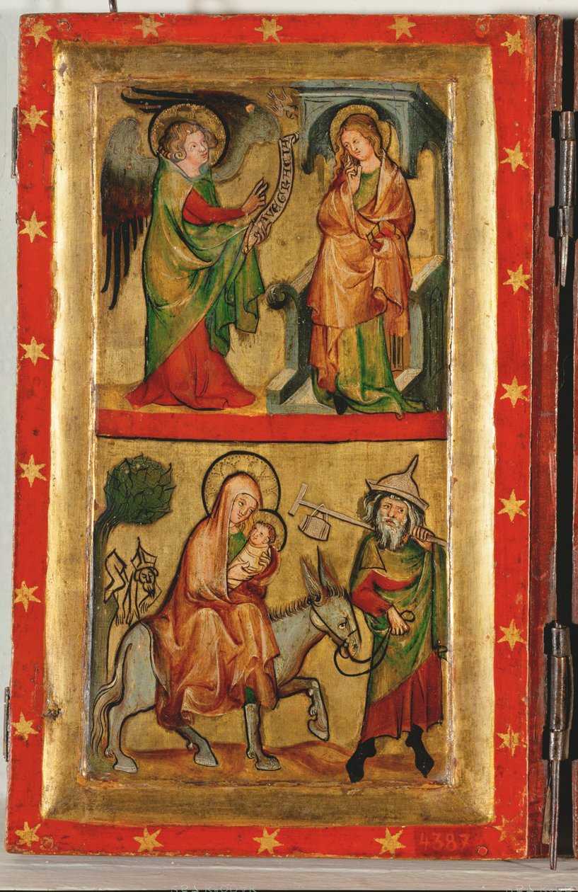 Annunciation and Flight to Egypt, from the Clarissinnenaltar by German School