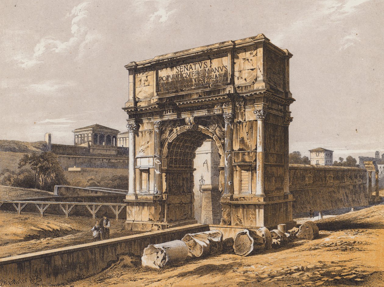 Arch of Titus, Rome by German School