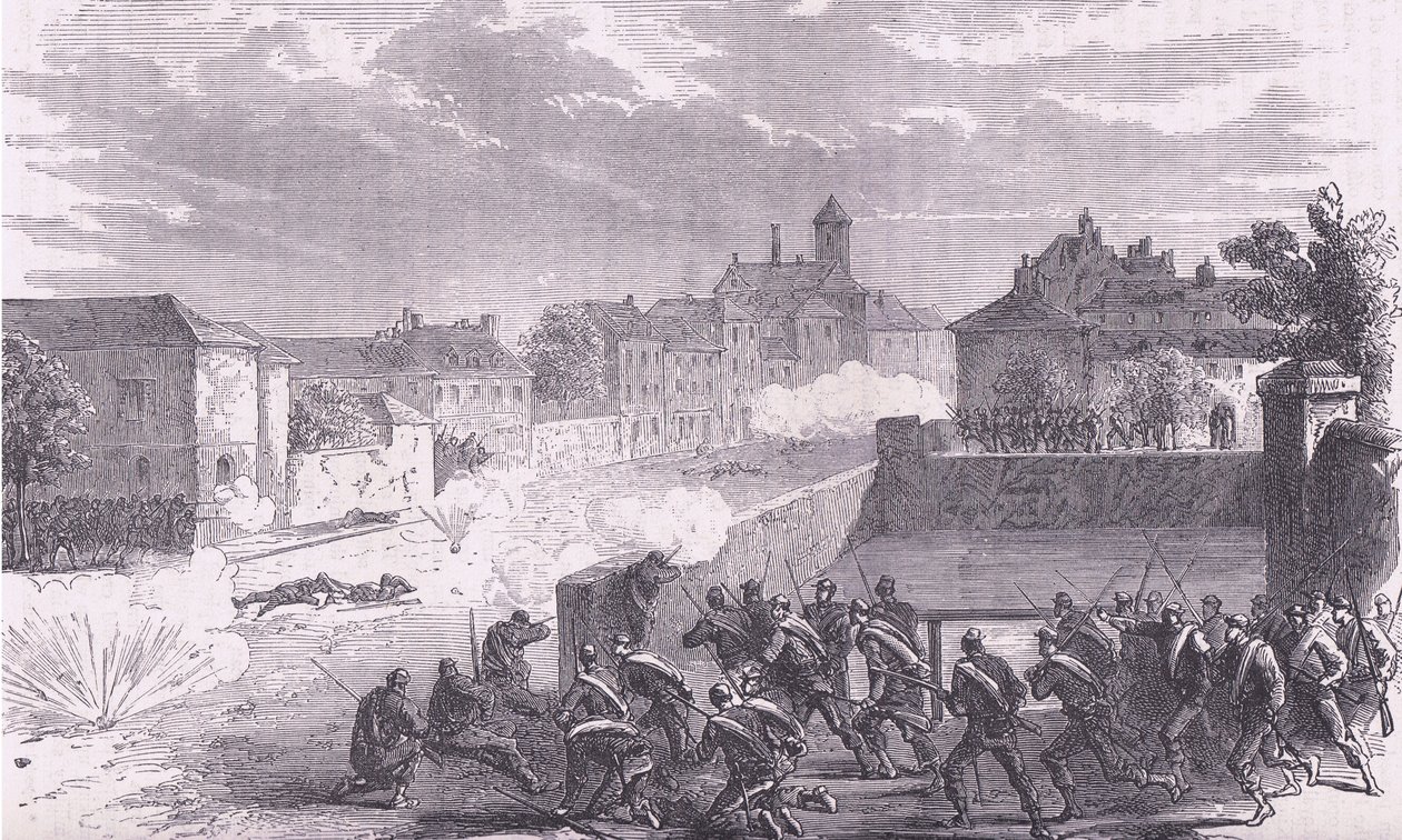 Attack on Le Bourget by German School