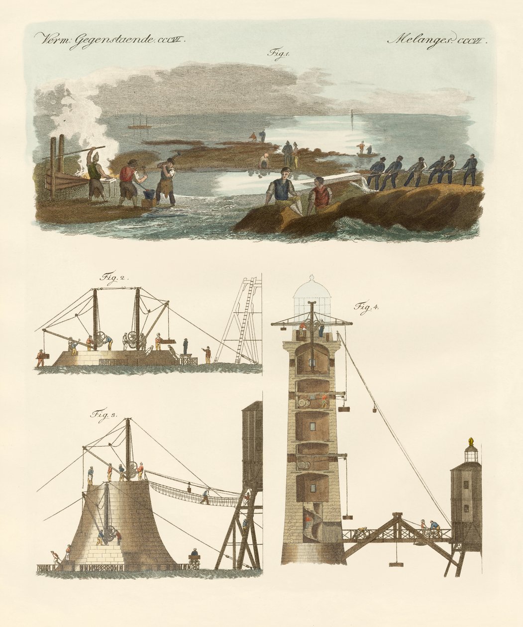 Bell Rock Lighthouse by German School
