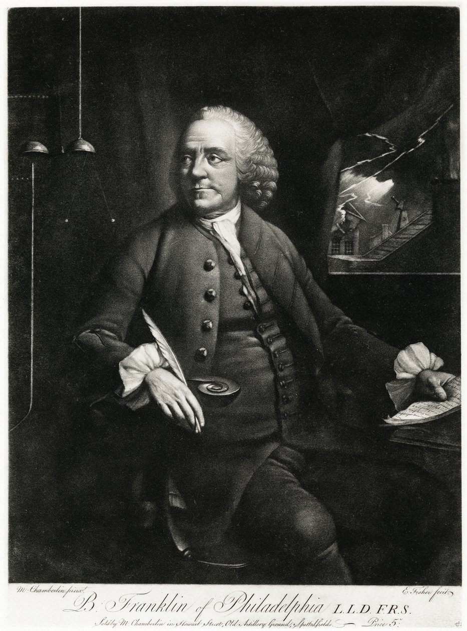 Benjamin Franklin (phototype) by German School