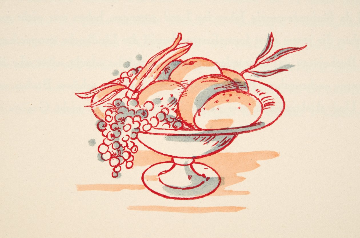 Bowl of Fruit, from Styl, pub.1922 by German School