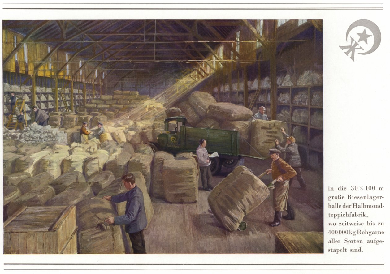Business of Carpet Manufacturers Halbmond-Teppichfabrik Von Koch Und Te Kock by German School