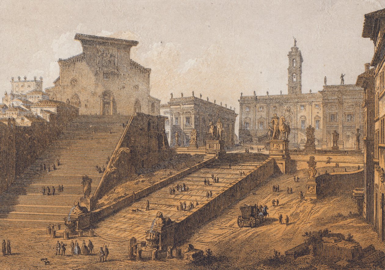 Capitoline Hill, Rome by German School