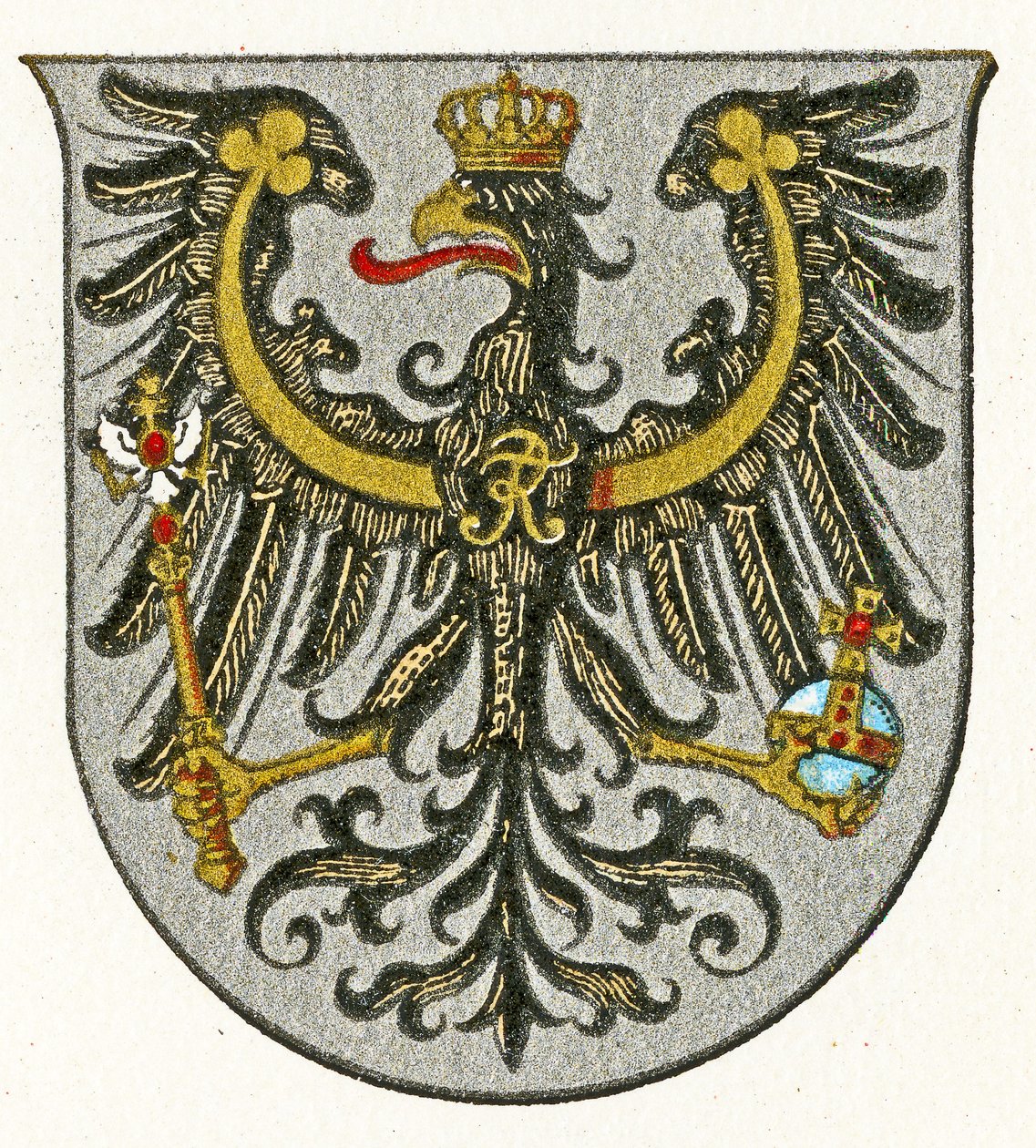 Coat of Arms of the Kingdom of Prussia and later of the Province of East Prussia, c.1898 by German School