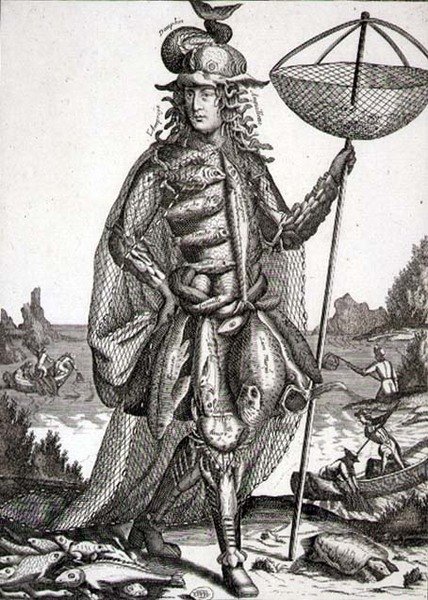 Costume for a Fisherman, Published by Gerard Valck by German School