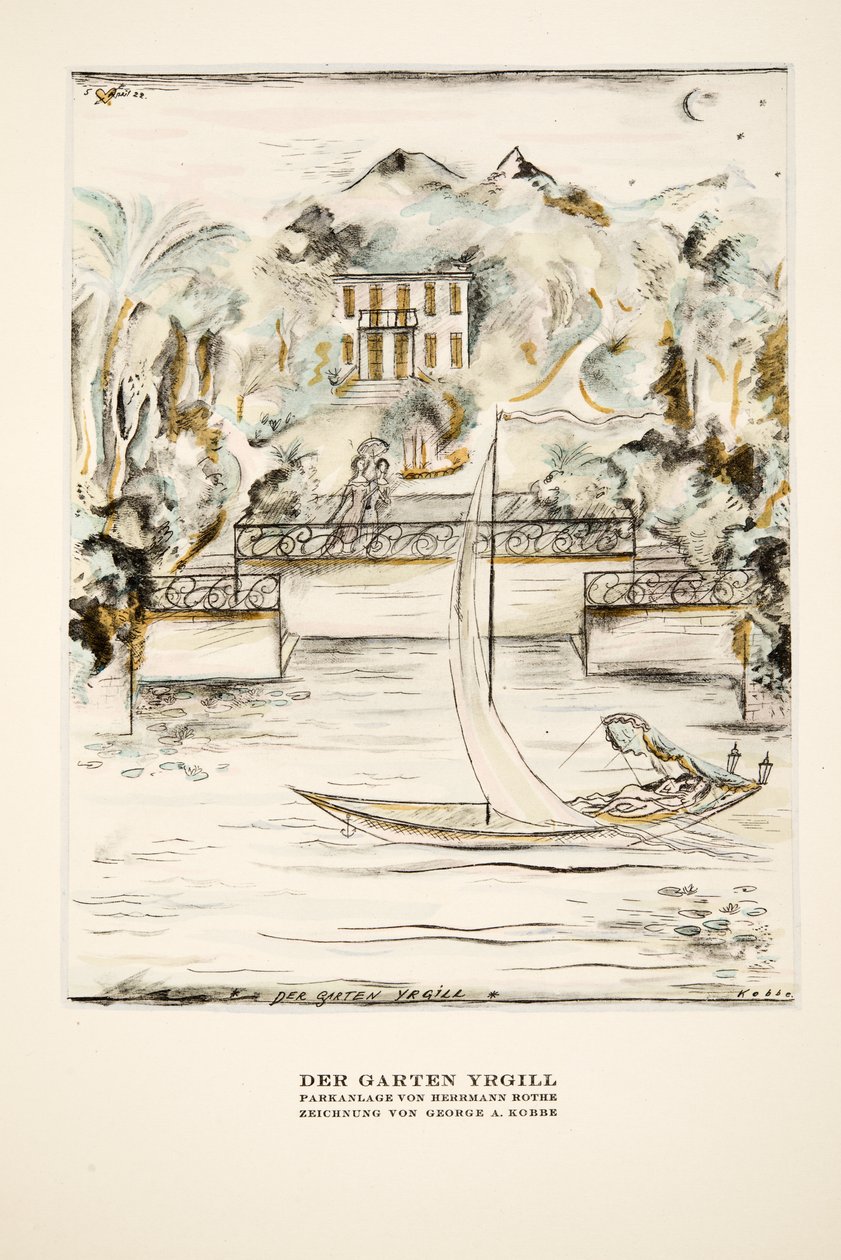 Der Garten Yrgill, from Styl, pub. 1922 by German School