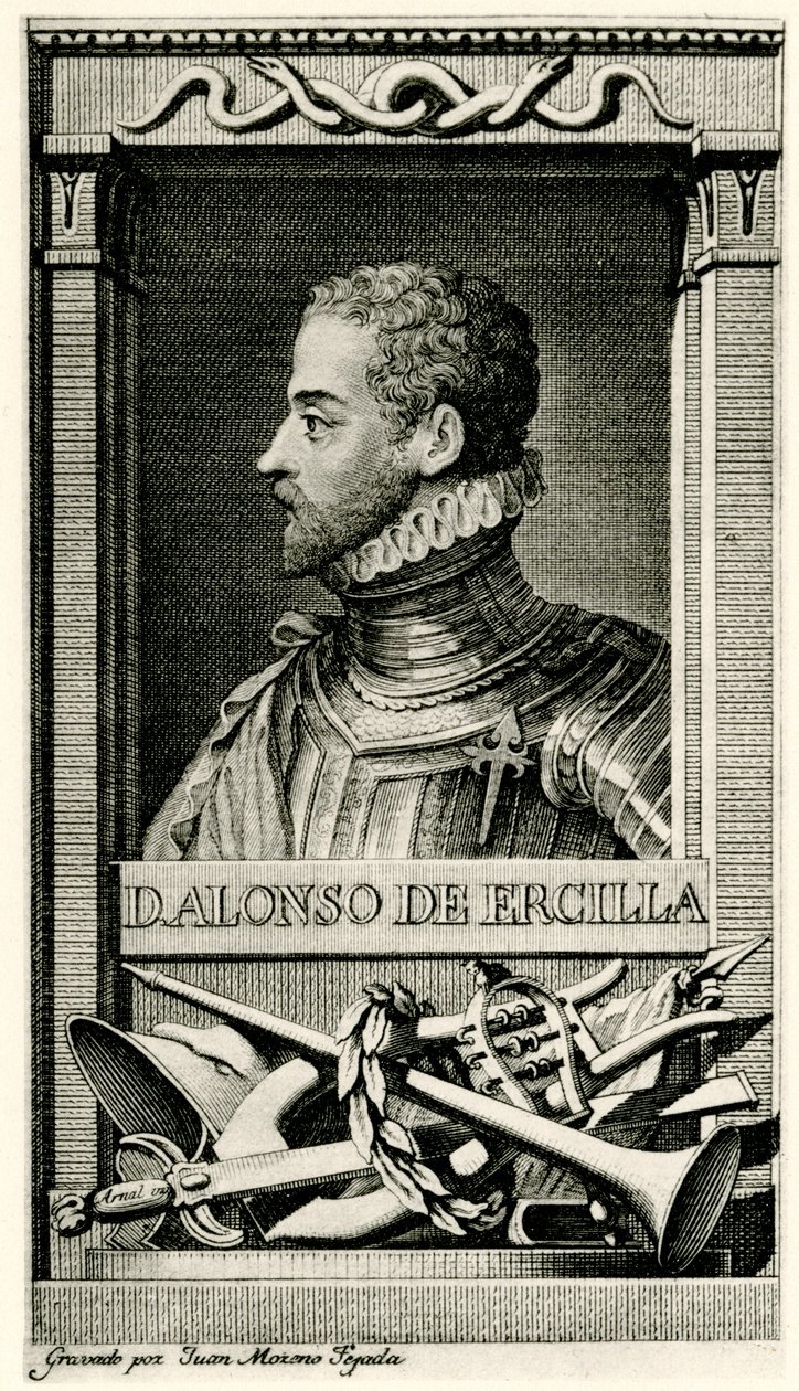 Don Alonso de Ercilla y Zuniga by German School